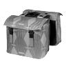 SACOCHE ARRIERE VELO DOUBLE BASIL ELEGANCE 40L TAUPE FIXATION VELCROS SUR PORTE BAGAGE (36X32X16 CM) COMPATIBLE SYSTEME MIK 2.0 (COMPATIBLE AVEC 211726 INCLUS)