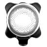 ECLAIRAGE VELO USB ARRIERE SUR TIGE DE SELLE NEWTON LIGHT22AT COB LEDS 30 LUMENS ARGENT-NOIR (ECLAIRAGE ROUGE ET BLEU, FONCTIONS FIXE, SOS ET CLIGNOTANT)  - NON HOMOLOGUE -