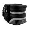 SACOCHE DE SELLE VELO GIST NOIR MAX FIXATION VELCRO ( L 17CM X L 8CM X H 7CM)