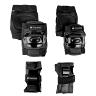 PROTECTION GENOUILLERES - COUDIERES ET POIGNETS COOLRIDE NOIR (KIT 6 PIECES) POUR VELO - ROLLER - SKATE