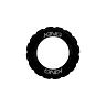 CHRIS KING CENTERLOCK LOCKRING, EXTERNAL SPLINE, TWO TONE BLACK/PUNCH
