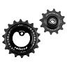 GALET DERAILLEUR AOPW TRIPEAK 12-18 DENTS CERAMIQUE 11X2V. SHIMANO ULTEGRA R8000GS - 105 R7000GS NOIR (JEU DE 2) (GARANTIE 4 ANS)