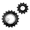 GALET DERAILLEUR AOPW TRIPEAK 12-18 DENTS CERAMIQUE 12X2V. SRAM AXS RED E1-FORCE E1 OR +2024 (JEU DE 2) (GARANTIE 4 ANS)