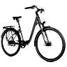 VELO MUSCULAIRE CITY BIKE 28 LEADER FOX ESCALANTE 2025 MIXTE VERT BRILANT NEXUS 8V COURROIE (16,5'' - H42CM - TAILLE  S - POUR ADULTE DE 158CM à 168CM)