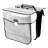 SACOCHE ARRIERE VELO LATERALE SPORFABRIC S14 TUC FIXATION CROCHET - EFFET CUIR GRIS (LG33XL11XH28) (PAIRE)