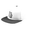 TROY LEE DESIGNS FLAT BILL SNAPBACK CAP, PEACE, VINTAGE WHITE/OLIVE, ONE SIZE, ONE SIZE