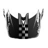 TROY LEE DESIGNS D4 POLYACRYLITE HELMET VISOR, FIFTY-50, WHITE/RED, ONE SIZE