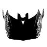 TROY LEE DESIGNS D4 CARBON HELMET VISOR, STEALTH, BLACK, ONE SIZE