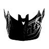 TROY LEE DESIGNS D4 POLYACRYLITE HELMET VISOR, SHADOW, BLACK, ONE SIZE