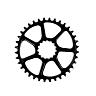 E*THIRTEEN ULTRALIGHT GUIDERING BOOST 5MM OFFSET, 34T., BLACK
