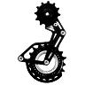 CHAPE DERAILLEUR AERO-WING OPW TRIPEAK 12-18 DENTS 12X2-1V. SRAM AXS RED-FORCE-RIVAL-RED E-1 NOIR ALUMINIUM (GARANTIE 4 ANS)