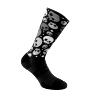 CHAUSSETTES-SOCQUETTES ETE GIST NOIR SKULL NOIR ET DESIGN MUTICOLOR 43-47 ECOLOGIQUE - HAUTEUR 22 CM   (PAIRE)  -5868