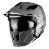 CASQUE TRIAL MT STREETFIGHTER SV UNI GRIS BRILLANT L  SIMPLE ECRAN TRANSPARENT TRANSFORMABLE AVEC MENTONNIERE AMOVIBLE (LIVRE AVEC UN ECRAN SUPPLEMENTAIRE DARK) (ECE 22.06)