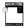 AUTOCOLLANT-STICKER REFLECHISSANT POUR VELO, CASQUE MODELE ECLAIR BLANC (PLANCHE)  -REFLECTIVE BERLIN-