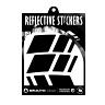 AUTOCOLLANT-STICKER REFLECHISSANT POUR ROUE DE VELO HAUTEUR 40MM MODELE RACER NOIR (PLANCHE)  -REFLECTIVE BERLIN-