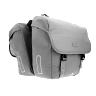 SACOCHE ARRIERE VELO DOUBLE HAPO.G 2X13,5L KAKI (35X34X13CM) - FIXATION SANGLES REGLABLES ET VELCROS SUR PORTE BAGAGE