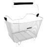 PANIER ARRIERE FIL ACIER RACKTIME BASK IT 23L DELUXE ARGENT AVEC ANSE SUR PORTE BAGAGE (45X30X33 CM) SANS PLATINE - COMPATIBLE SYSTEME RACKTIME SNAPIT ET SNAPIT 2.0 (CHARGE MAX 10KG)