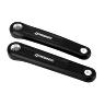 MANIVELLE DROITE + GAUCHE VAE - E-BIKE LONGUEUR 170MM ALU NOIR ISIS POUR MOTEUR BROSE (PAIRE)