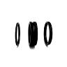 NG SPORTS KNURLEE PREMIUM SPACER SET, 1 1/8"/28.6, 1X10MM/1X5MM/1X2.5MM, VADER BLACK