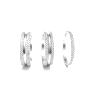 NG SPORTS KNURLEE PREMIUM SPACER SET, 1 1/8"/28.6, 1X10MM/1X5MM/1X2.5MM, TOASTER CHROME SILVER