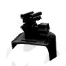 SUPPORT ECLAIRAGE VELO ZEFAL NOIR POUR CASQUE (COMPATIBLE GO PRO)