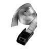 SANGLE BAGAGERE MASTERLOCK LARGEUR 25MM LONGUEUR 2,50M GRIS CAPACITE D'ARRIMAGE 150KG (VENDU A LA PAIRE)  -CERTIFICATION TUV-