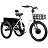 TRICYCLE ELECTRIQUE-VAE CITY LEADER FOX 24" LOVELO 2025 MIXTE BLANC BRILLANT 3V SHIMANO NEXUS MOTEUR ROUE AV BAFANG 36V 45NM BATTERIE 16,7AH (AVEC DIFFERENTIEL)