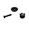 NG SPORTS CHAROLEE AHEAD CAP, 1 1/8", INCL. KRALLE+SCREW, MATTE BLACK
