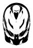 TROY LEE DESIGNS A3 HELMET VISOR, PROTO, WHITE, ONE SIZE