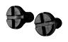 TROY LEE DESIGNS A3 HELMET VISOR SCREW KIT, PLASTIC, BLACK (2 PCS.), ONE SIZE