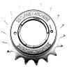 ROUE LIBRE  1V. SUNRACE - STURMEY ARCHER 18D. ARGENT CHAINE 3.30 - 1-2"X1-8" (EN BOITE)