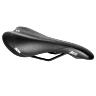 SELLE NEWTON ROUTE-VTT ZENA NOIR DECO NOIR-VERT 272X140MM RAIL ACIER NOIR