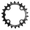 PLATEAU VTT 4BRA D.64 POUR SRAM XO+SHIMANO (SAUF XT-XTR) STRONGLIGHT DOUBLE 22DTS INTERIEUR NOIR NON FILETE 10V. - EPAISSEUR 3.5MM