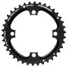 PLATEAU VTT 4BRA D.104 POUR SRAM XO FILETE 10V. STRONGLIGHT DOUBLE 38DTS EXTERIEUR NOIR - EPAISSEUR 5MM FILETE 10V.
