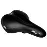 SELLE NEWTON CITY CONFORT FLUIDY FEMME NOIR MODERATE 270X195MM RAIL ACIER NOIR AVEC SHOK ABSORBER