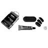 KIT REPARATION PNEU TUBELESS VTT - GRAVEL VELOX PAR L'INTERIEUR AVEC RUSTINES - BOITE (3 PATCHS 32X16MM + 1 PATCH 75X35MM + COLLE 10G + RAPE ACIER) AVEC NOTICE