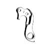 PATTE DE DERAILLEUR ALU MARWI CUBE GH-085 (VENDU A L'UNITE SUR CARTE)