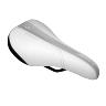 SELLE JUNIOR NEWTON MISSION BLANC DECO ROSE-ARGENT 240X160MM RAIL ACIER NOIR