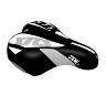 SELLE JUNIOR NEWTON XRS NOIR DECO BLEU-BLANC 203X145MM RAIL ACIER NOIR