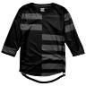 TROY LEE DESIGNS WOMENS MISCHIEF 3/4 JERSEY, SPLIT STRIPE, BLACK, XL