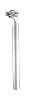 RITCHEY CLASSIC 2-BOLT SEATPOST, 25MM, 350MM, 7X7MM STRUTS, HP SILVER, 31.6