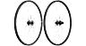 RITCHEY WCS ZETA GX CLINCHER TUBELESS READY WHEEL SET, 700C, 110X12MM/148X12MM, SRAM XDR, BLACK