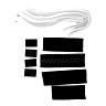 TROY LEE DESIGNS ROCKFIGHT REPLACEMENT SHOULDER STRAPS, BLACK, XS/S