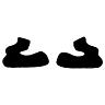TROY LEE DESIGNS D4 POLYACRYLITE CHEEKPADS, BLACK, (61MM) XL, XL