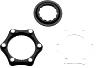 PROBLEM SOLVERS DISC ADAPTER CENTERLOCK TO 6 H., INCL. LOCKRING
