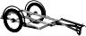 SURLY BILL TRAILER, SHORT, SILVER/BLACK