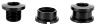PROBLEM SOLVERS CHAINRING BOLTS AND NUTS, 10MM, 2-SPEED, 5 PCS., ALUMINIUM, BLACK