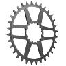 E*THIRTEEN HELIX R GUIDERING DIRECT MOUNT CHAINRING, 28 T., 52/55MM CHAIN LINE, 11/12-SPD, GREY