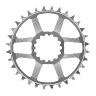 E*THIRTEEN HELIX R GUIDERING DIRECT MOUNT CHAINRING, 30 T., 52/55MM FLIP FLOP, 11/12-SPD, SILVER