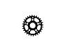 WHITE INDUSTRIES ENO17 TSR DIRECT MOUNT CHAINRING, BLACK, 28 Z.